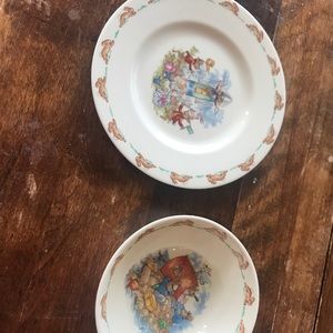 Royal Dalton Bunnykins plate and bowl